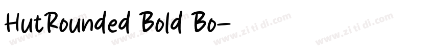 HutRounded Bold Bo字体转换